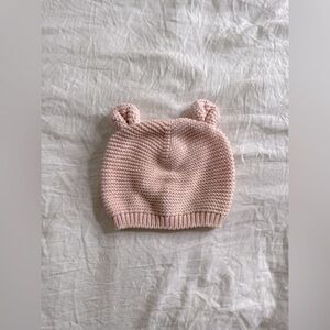 Baby Gap pink bear hat size 0-3 months